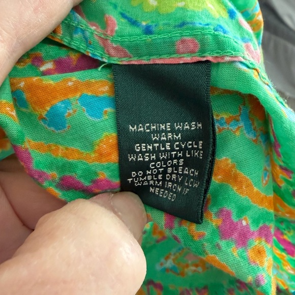 Lauren Ralph Lauren Vibrant Paisley Button-Up Shirt - Picture 3 of 7